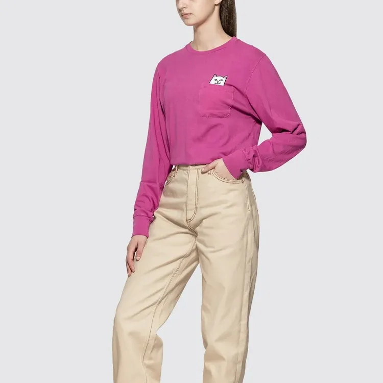 RIPNDIP T-Shirt Unisex Washable Gray Pink-3