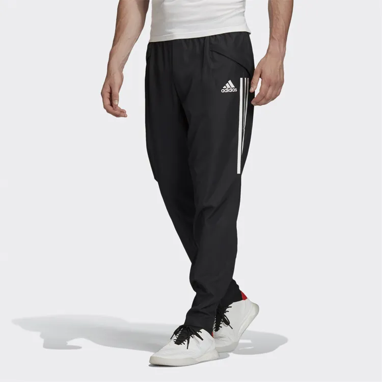 Adidas Knitted Sports Pants Men's Black-4