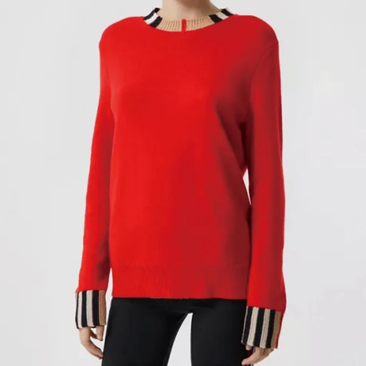 Burberry Cashmere Sweater Women's Red-6