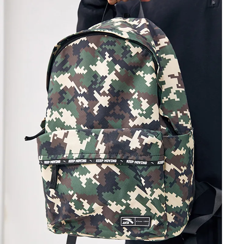 Anta Fabric Backpack Regular Unisex Pomegranate Green-7