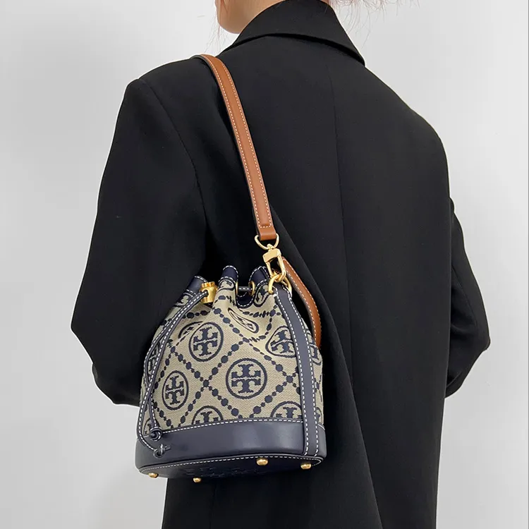 Luxury Care Artisan Workshop Microfiber Bucket Bag Shoulder Bag Shoulder Strap Bag Strap Women's Brown-5