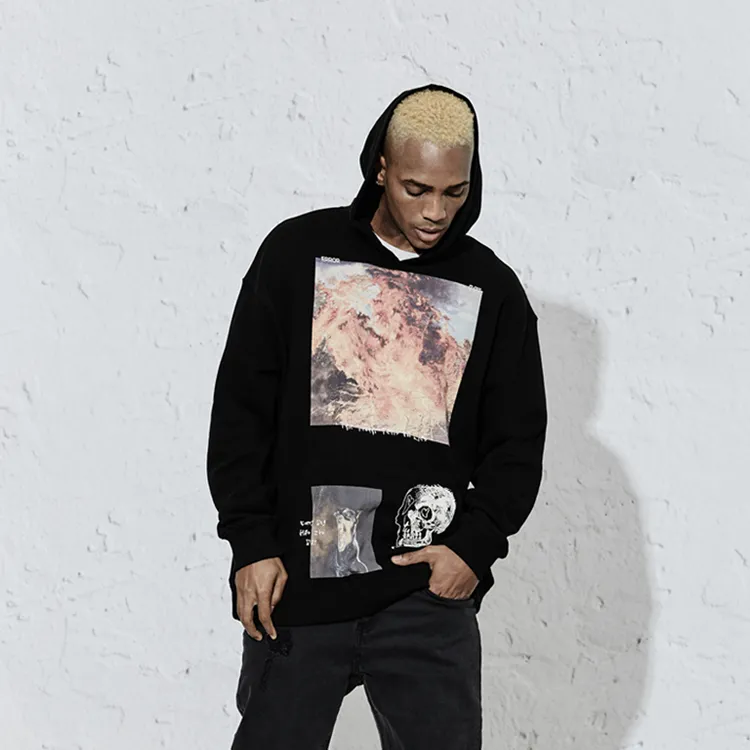 Profound Loose Fit Hoodie National Version Unisex Black-2