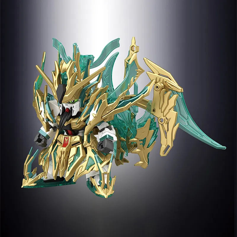 BANDAI SD Gundam World Sangoku Soketsuden Divine Warrior Romance Of The Three Kingdoms Guan Yu Model Kits 8cm-1