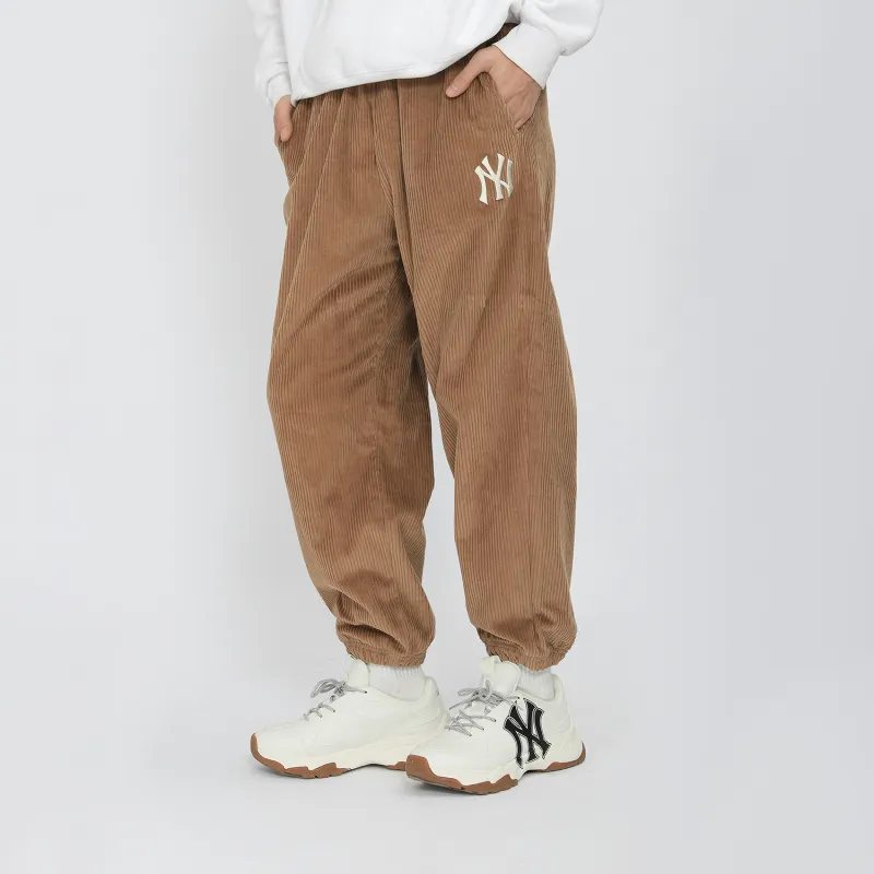 MLB New York Yankees Knitted Sweatpants Unisex Brown-4