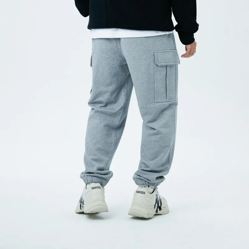 MLB New York Yankees Knitted Sweatpants Unisex Gray-5