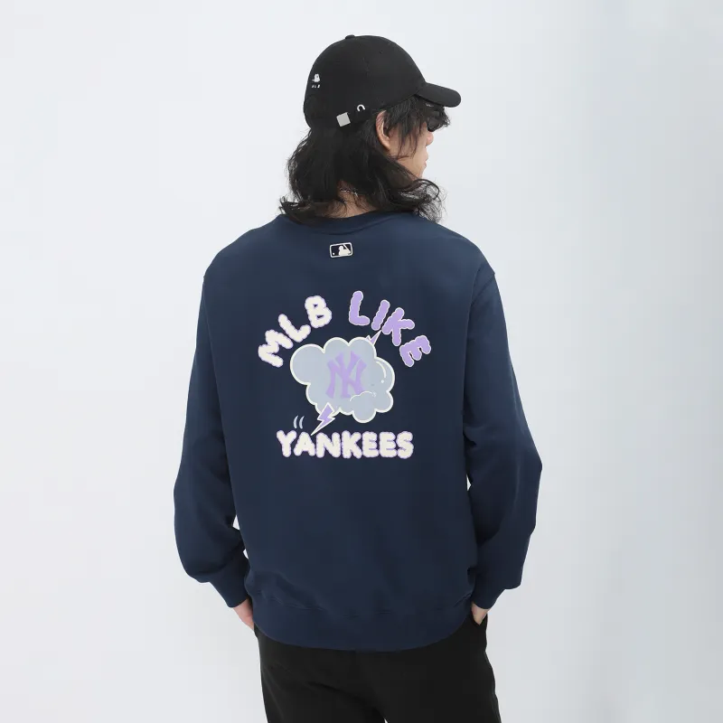 MLB New York Yankees Sweatshirts Unisex Dark Marine Blue-6