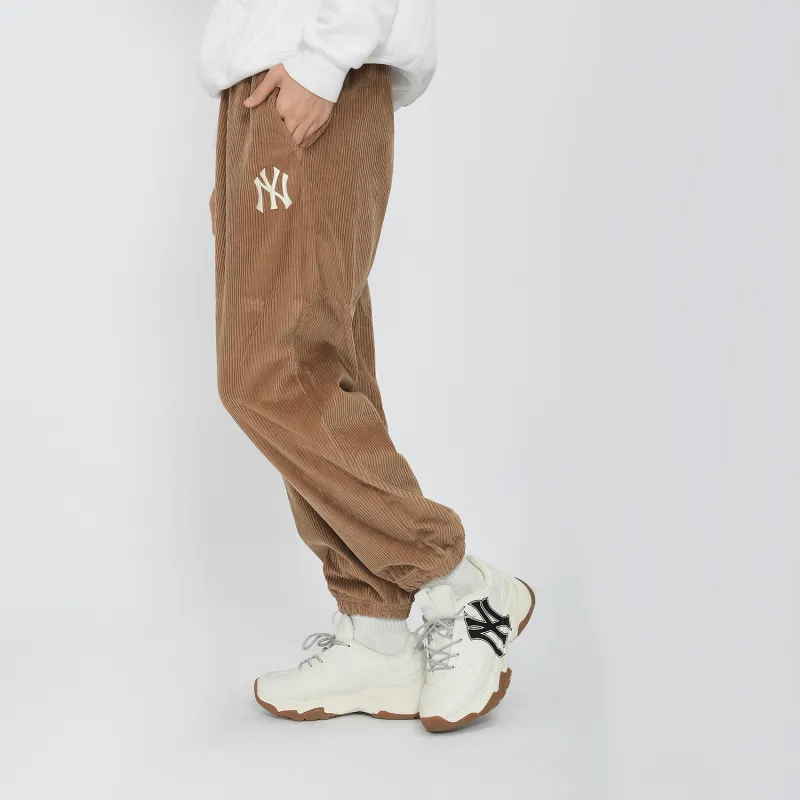 MLB New York Yankees Knitted Sweatpants Unisex Brown-5