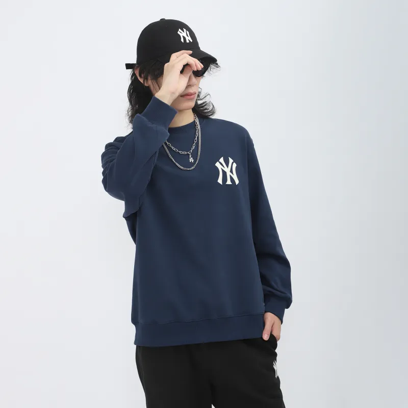 MLB New York Yankees Sweatshirts Unisex Dark Marine Blue-5