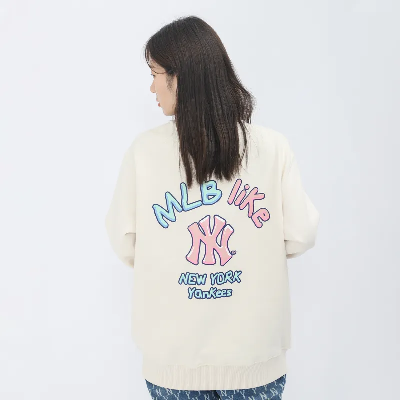 MLB Sweatshirt Winter Unisex Cream-10
