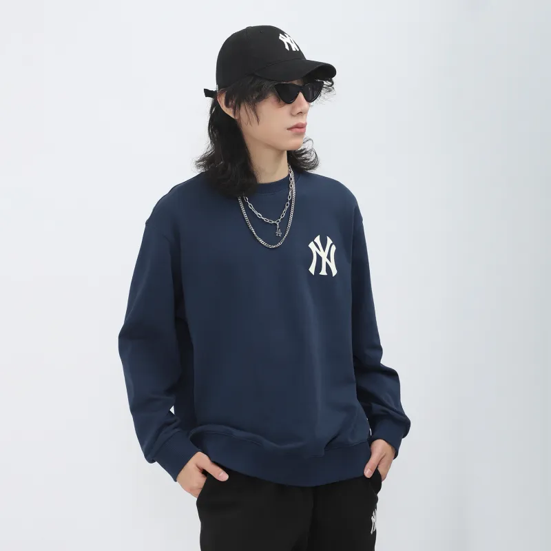 MLB New York Yankees Sweatshirts Unisex Dark Marine Blue-4