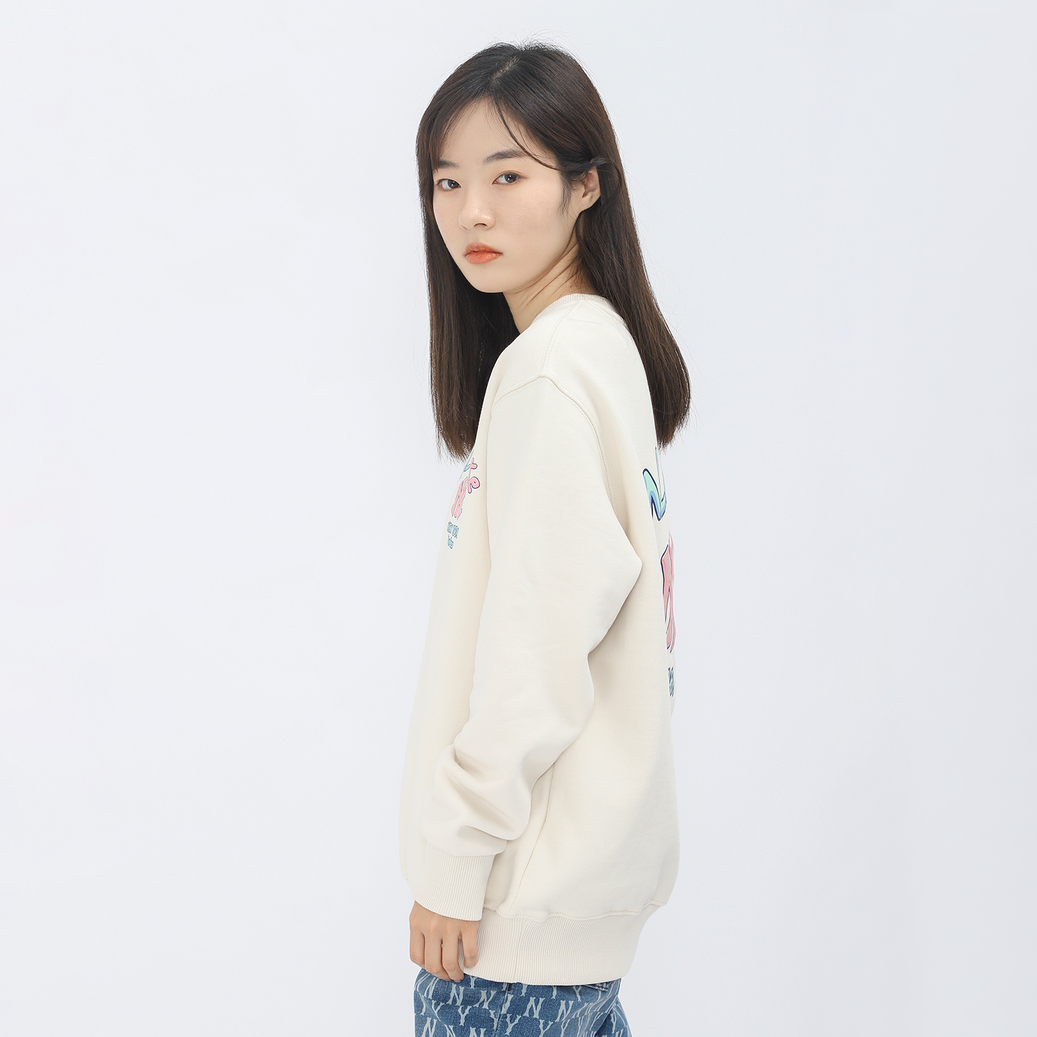MLB New York Yankees Sweatshirts Unisex Cream M - Cheap Rcj