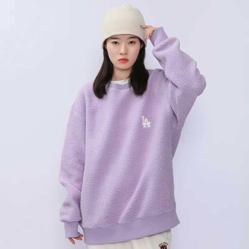 MLB Los Angeles Dodgers Sweatshirts Unisex Light Lavender-3