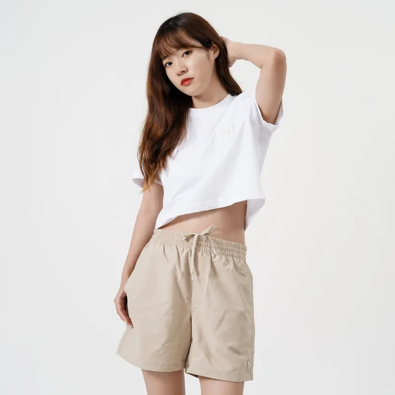 MLB Casual Shorts Unisex Beige Yellow-2