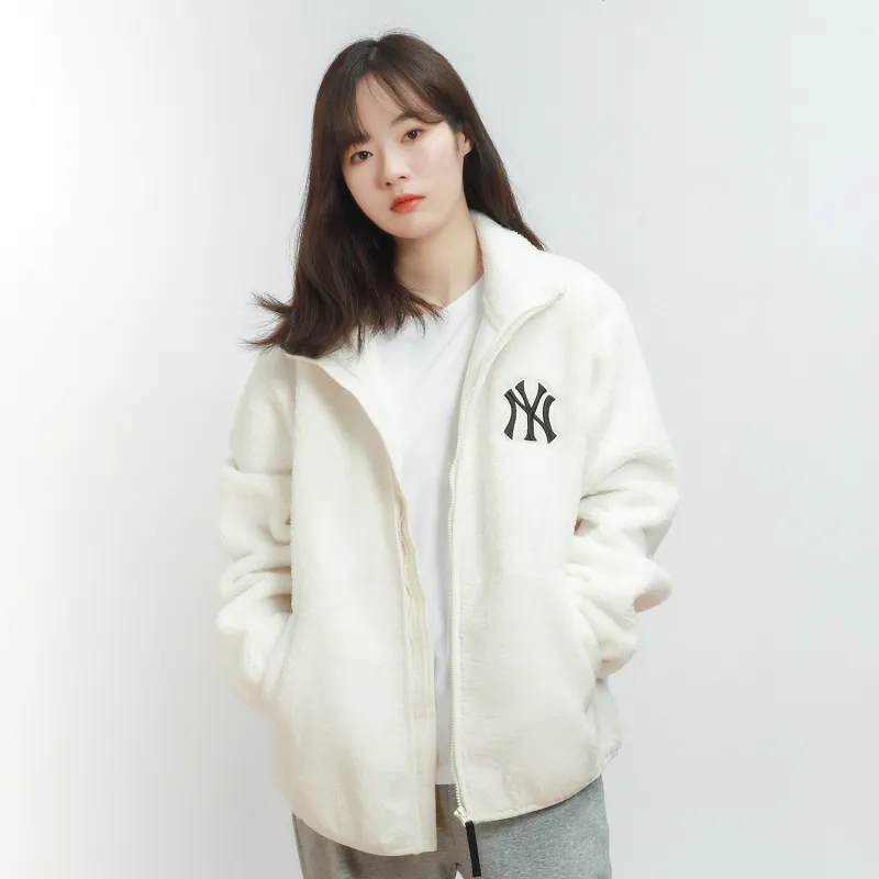 MLB Velvet Jackets Unisex Ivory-4