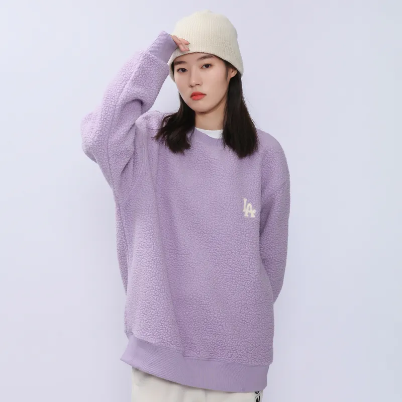 MLB Los Angeles Dodgers Sweatshirts Unisex Light Lavender-2