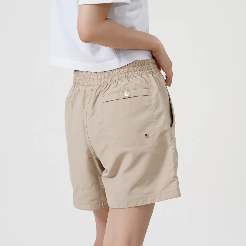 MLB Casual Shorts Unisex Beige Yellow-4