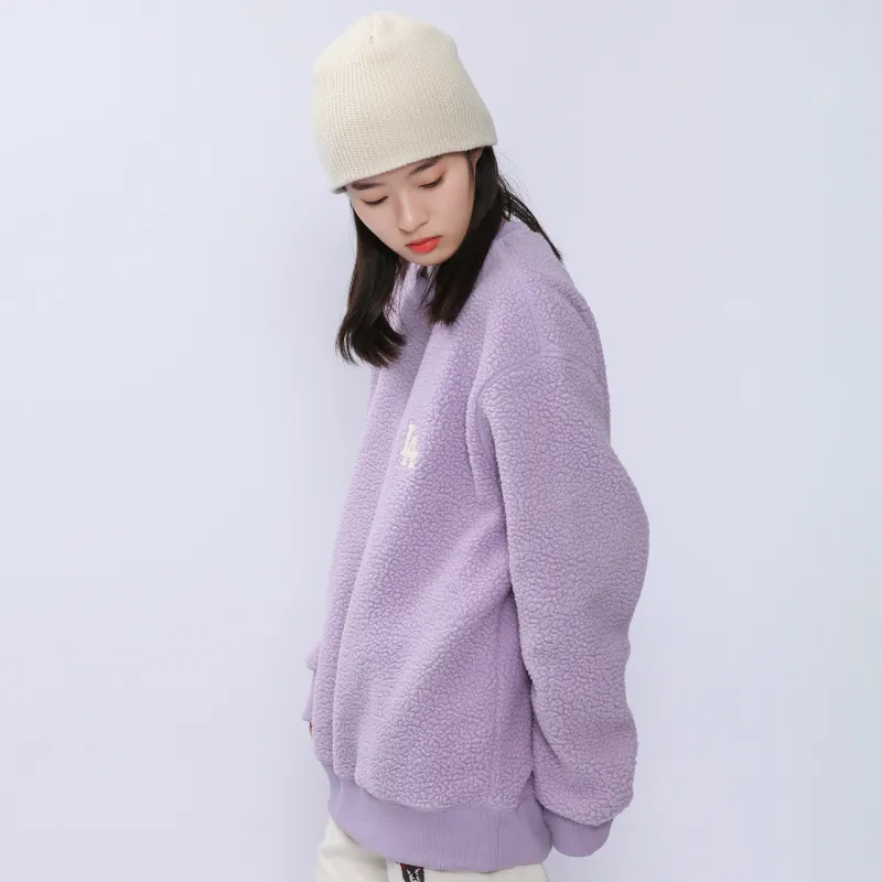 MLB Los Angeles Dodgers Sweatshirts Unisex Light Lavender-5