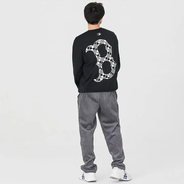 MLB Los Angeles Dodgers Casual Pants Unisex Charcoal Gray-4