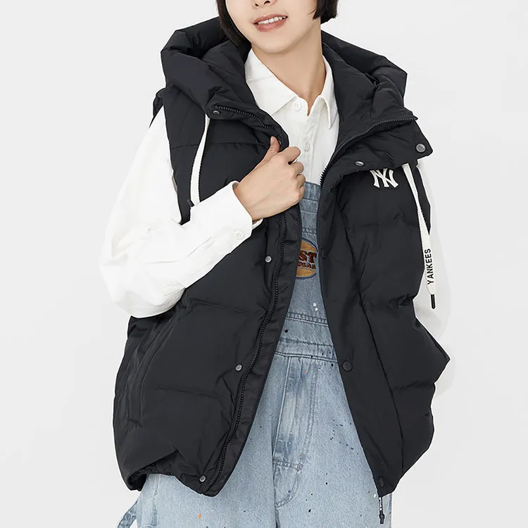 MLB New York Yankees Down Jackets Unisex Black-4