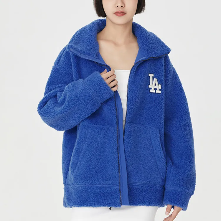 MLB Velvet Jackets Unisex Blue-5