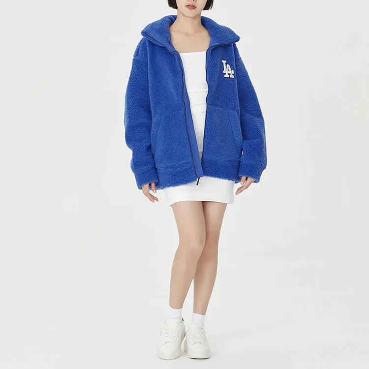 MLB Velvet Jackets Unisex Blue-6