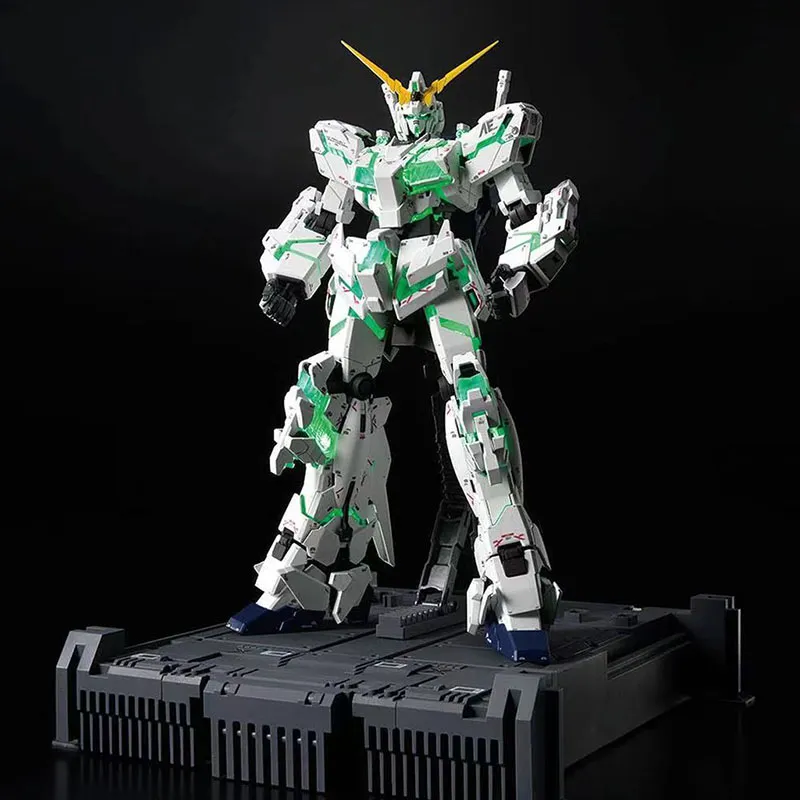 BANDAI MGEX 1 100 Gundam Base Limited Mobile Suit Gundam Unicorn RX 0 Unicorn Gundam Unit 1 Ver.TWC Model Kits 18cm-1