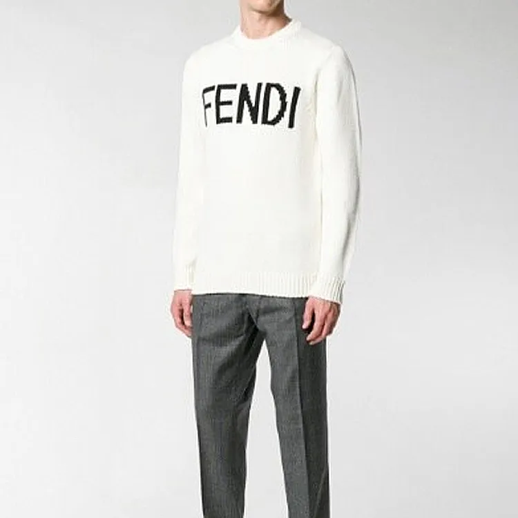 FENDI Sweaters Men White-3