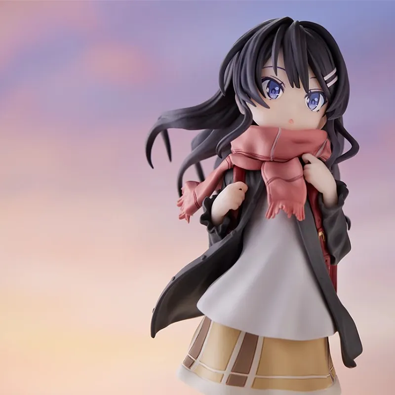 SEGA Rascal Does Not Dream Collection Mai Sakurajima Youthful Wild Red Backpack Girlish Bonus Gifts 16cm-2