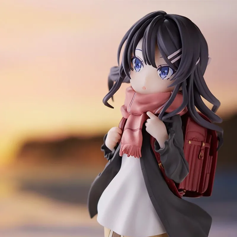 SEGA Rascal Does Not Dream Collection Mai Sakurajima Youthful Wild Red Backpack Girlish Bonus Gifts 16cm-3