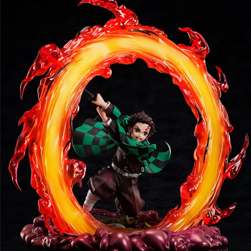 Aniple 1 8 Demon Slayer Tanjiro Kamado Infinite Train Chapter Sky Blue Heaven Ver. Scale Figures 28cm-1