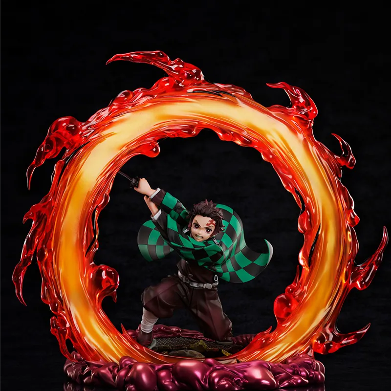 Aniple 1 8 Demon Slayer Tanjiro Kamado Infinite Train Chapter Sky Blue Heaven Ver. Scale Figures 28cm-3