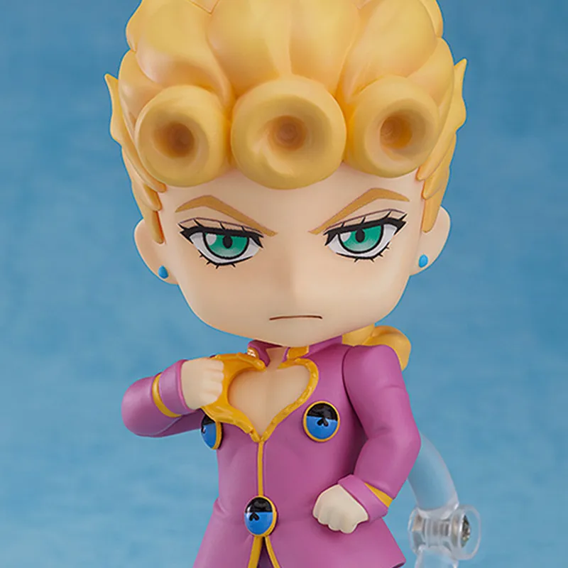 MEDICOS JOJO's Bizarre Adventure Giorno Giovanna Wind Of Gold Nendoroid Reissued Version Chibi Figures 10cm-3