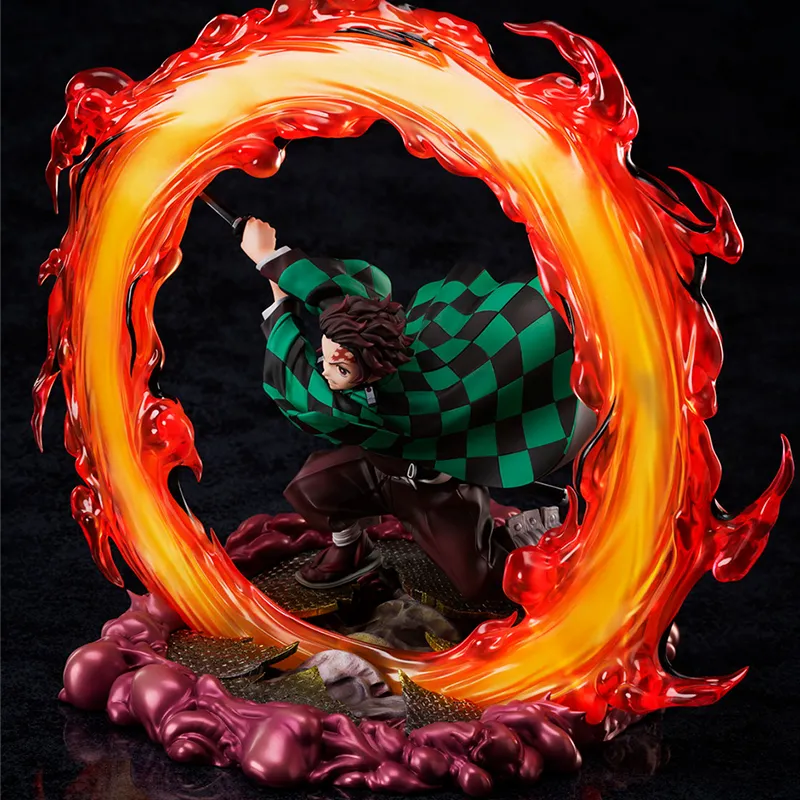 Aniple 1 8 Demon Slayer Tanjiro Kamado Infinite Train Chapter Sky Blue Heaven Ver. Scale Figures 28cm-4