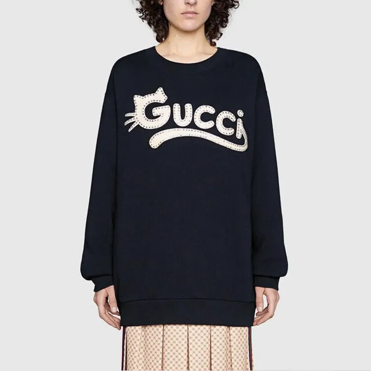 GUCCI Kitten Logo Sweatshirt-1