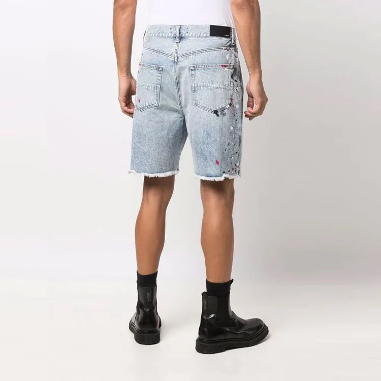 AMIRI Vintage Denim Painter Shorts-2