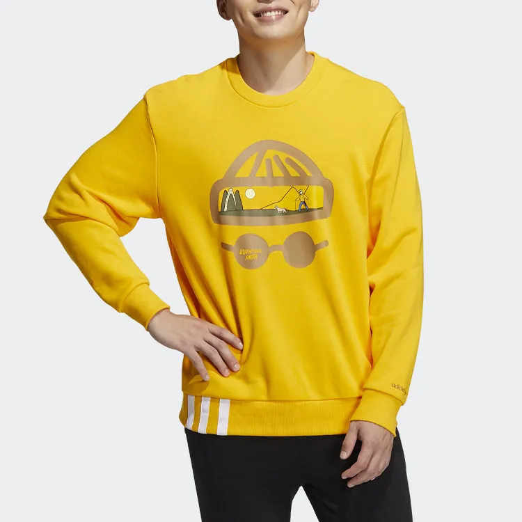 Adidas Neo Sweatshirts Men Yellow-1
