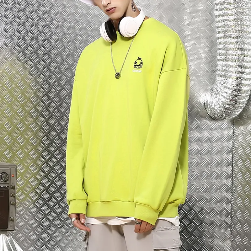 GENANX Crew Neck Loose Fit Regular Sweatshirt Unisex-12