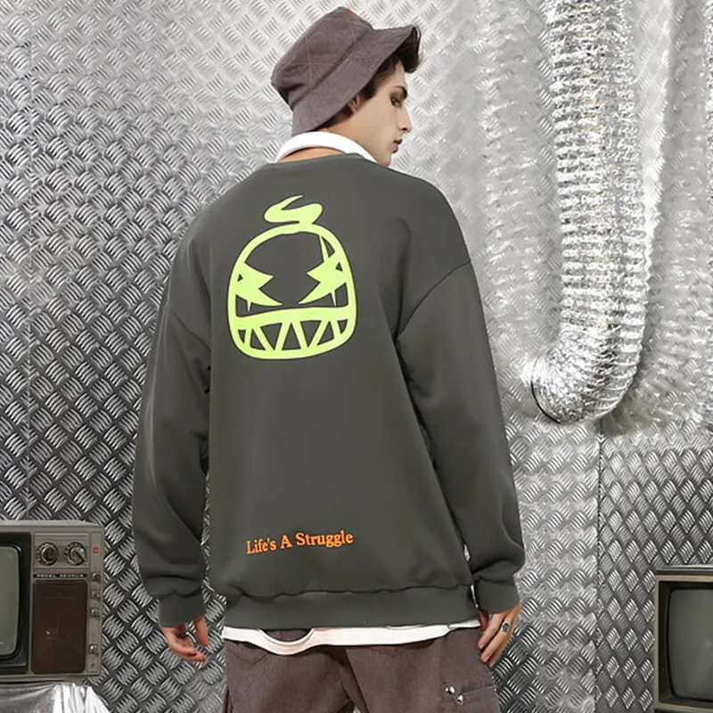 GENANX Crew Neck Loose Fit Regular Sweatshirt Unisex-6