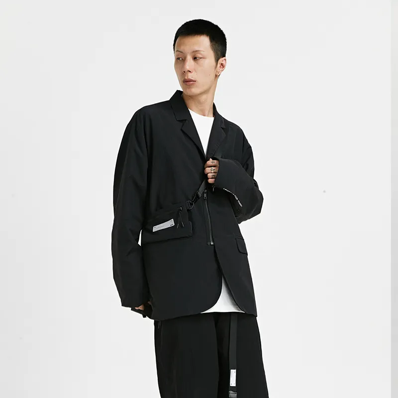 FPA Loose Fit Workwear Jacket Unisex Black-3