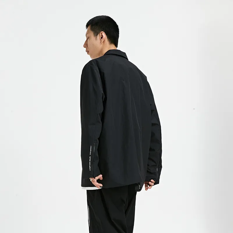 FPA Loose Fit Workwear Jacket Unisex Black-4