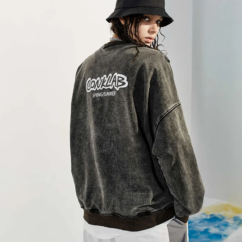 CONKLAB Crew Neck Loose Fit Regular Sweatshirt Unisex-7
