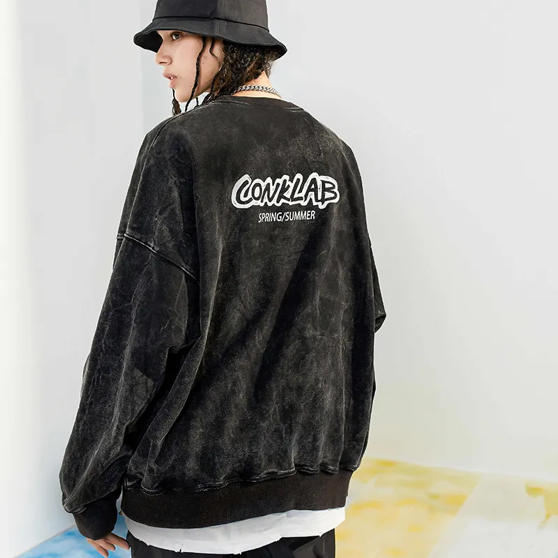 CONKLAB Crew Neck Loose Fit Regular Sweatshirt Unisex-3
