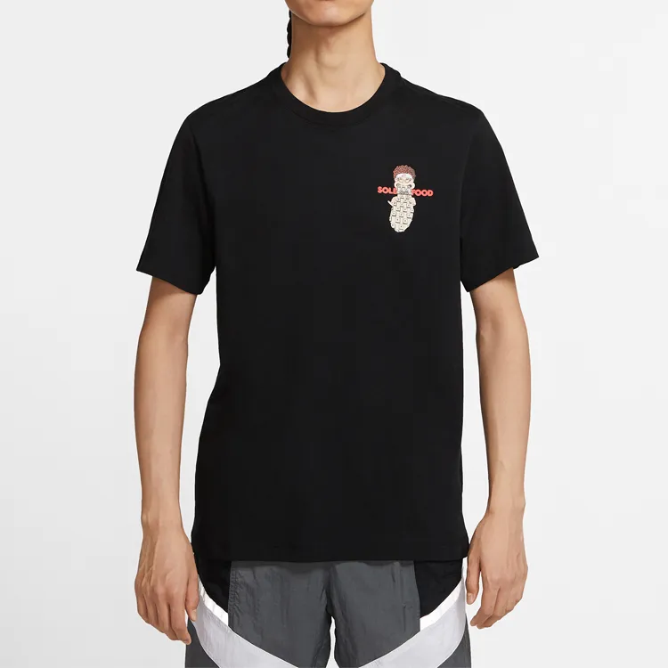 Nike T Shirts Men Black-2