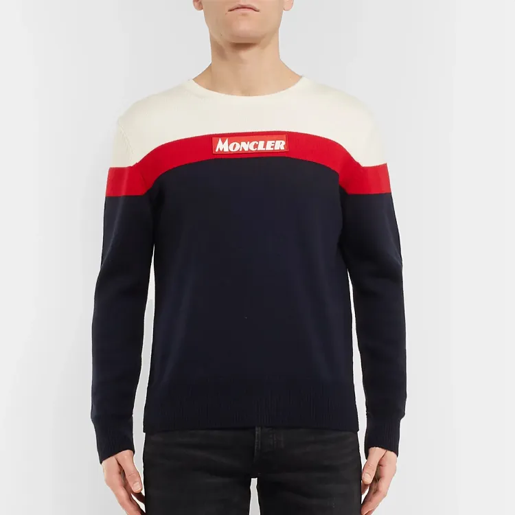 Moncler Sweaters Men Dark Blue-1