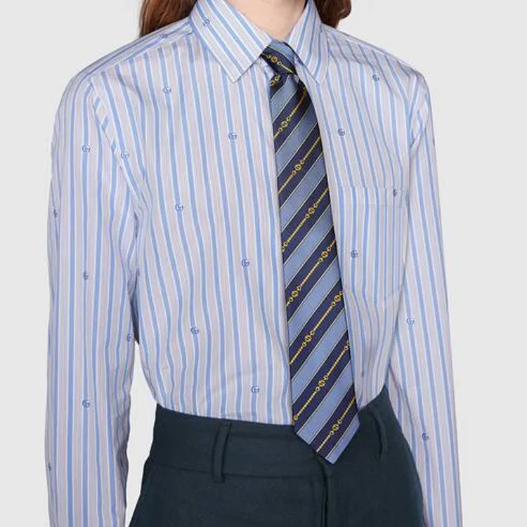 GUCCI Ties Men Light Blue And Blue-1