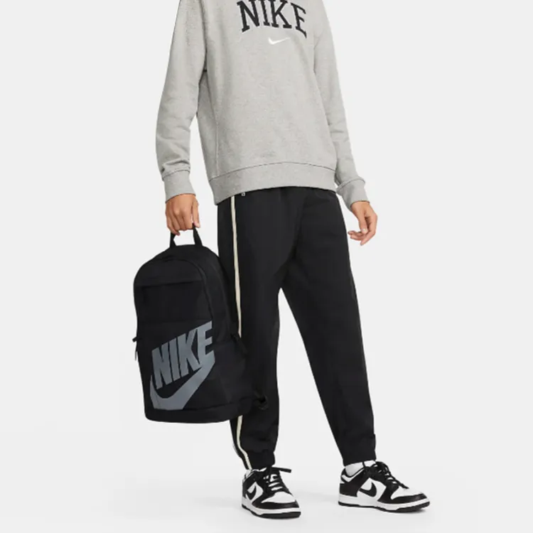 Nike Polyester Backpack Regular Unisex Pure Black-5
