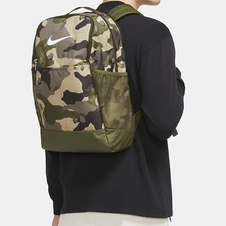 Nike Polyester Backpack Regular Men's Army Green-5