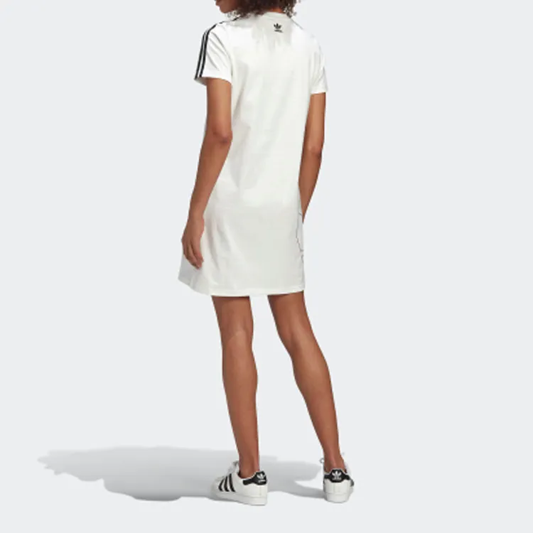 Adidas Originals Short Sleeved Dresses Women's White-3