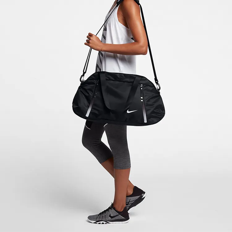 Nike Polyester Travel Bag Luggage Bag Shoulder Bag Gym Bag Tubas Unisex Black-5