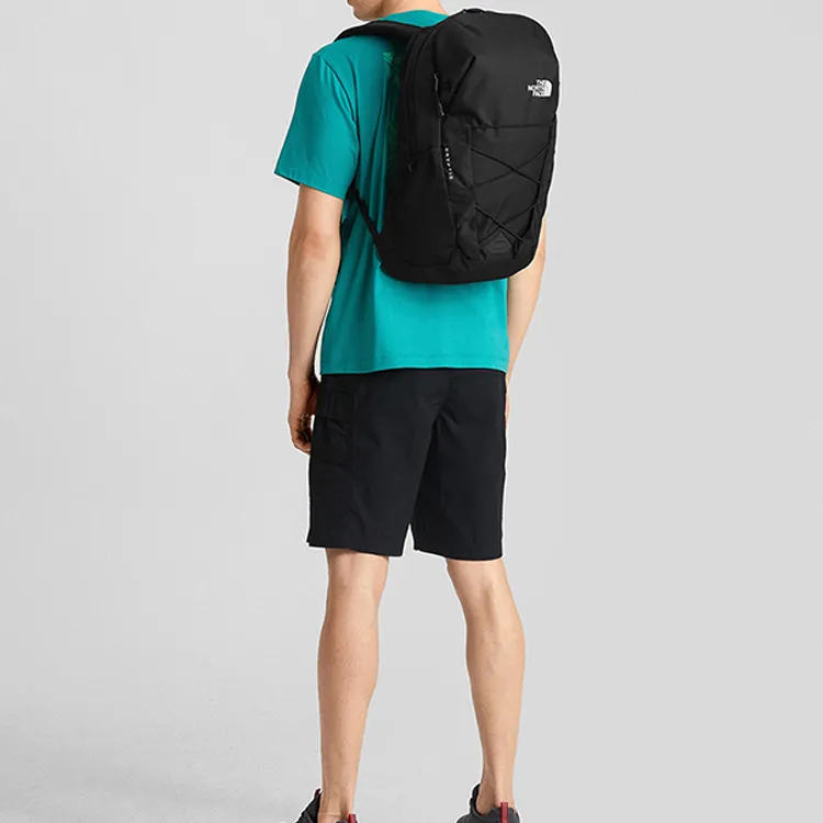 THE NORTH FACE Nylon Backpack Regular Unisex Pure Black-3